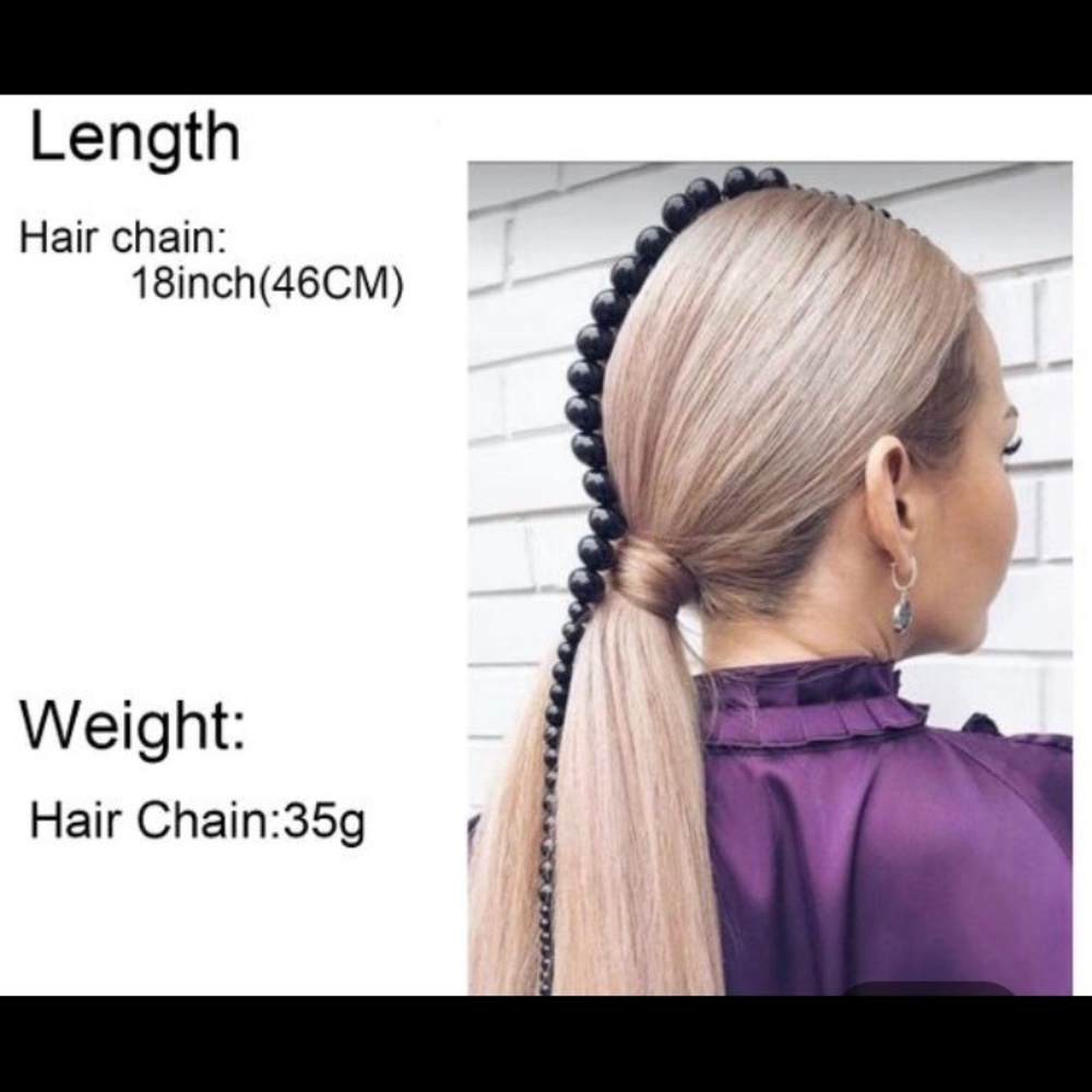 BOLD hair chain!